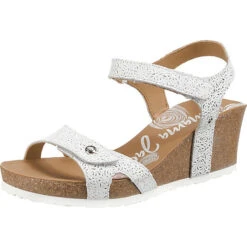 Panama Jack Julia Roses B5 Keilsandaletten - Weiß