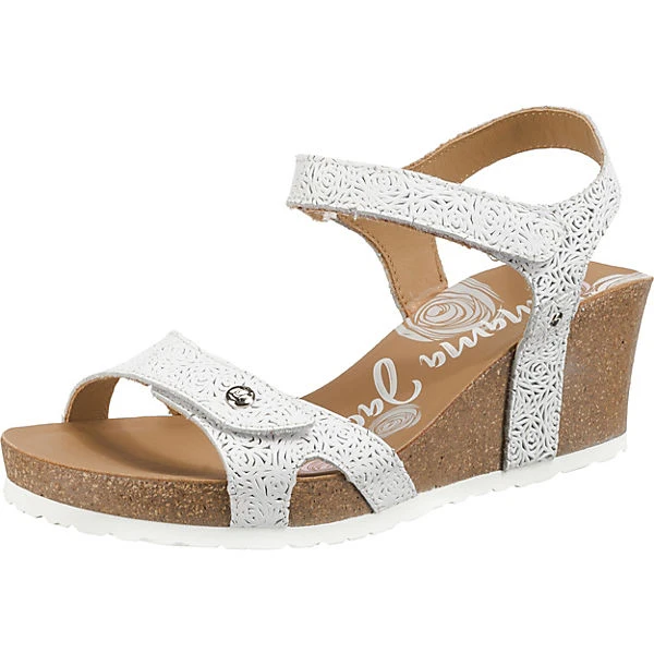 Panama Jack Julia Roses B5 Keilsandaletten - Weiß 3 Panama Jack Julia Roses B5 Keilsandaletten - Weiß