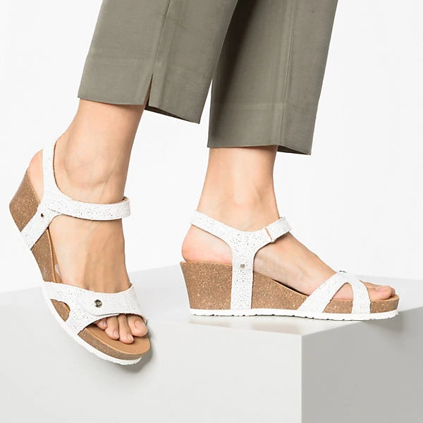 Panama Jack Julia Roses B5 Keilsandaletten - Weiß 4 Panama Jack Julia Roses B5 Keilsandaletten - Weiß – Bild 2