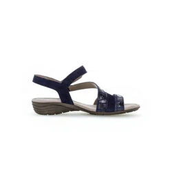 Gabor Riemchensandalen Materialmix Leder Blau Riemchensandaletten - Blau 9 Gabor Riemchensandalen Materialmix Leder Blau Riemchensandaletten - Blau -Trend Shoe Verkauf 14309449 03