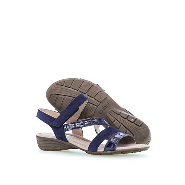 Gabor Riemchensandalen Materialmix Leder Blau Riemchensandaletten - Blau 7 Gabor Riemchensandalen Materialmix Leder Blau Riemchensandaletten - Blau – Bild 5