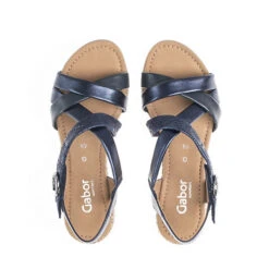 Gabor Comfort Riemchensandalen Materialmix Leder Blau Riemchensandaletten - Blau 8 Gabor Comfort Riemchensandalen Materialmix Leder Blau Riemchensandaletten - Blau -Trend Shoe Verkauf 14367718 02
