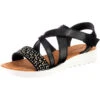 Riemchensandalen Mit Klettverschluss - Schwarz 2 Riemchensandalen Mit Klettverschluss - Schwarz -Trend Shoe Verkauf 16955402 01