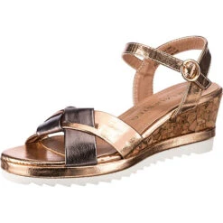 Keilsandaletten - Creme