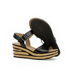 Gabor Keilsandaletten Glattleder Schwarz Keilsandaletten - Schwarz -Trend Shoe Verkauf 18927839 05