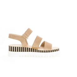 Gabor Plateau Sandalen Rauleder Beige Plateau-Sandaletten - Beige 9 Gabor Plateau Sandalen Rauleder Beige Plateau-Sandaletten - Beige -Trend Shoe Verkauf 18932609 03