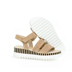 Gabor Plateau Sandalen Rauleder Beige Plateau-Sandaletten - Beige 11 Gabor Plateau Sandalen Rauleder Beige Plateau-Sandaletten - Beige -Trend Shoe Verkauf 18932609 05