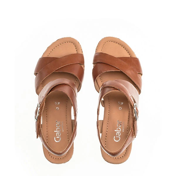 Gabor Comfort Keilsandaletten Glattleder Braun Keilsandaletten - Braun 4 Gabor Comfort Keilsandaletten Glattleder Braun Keilsandaletten - Braun – Bild 2