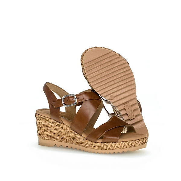 Gabor Comfort Keilsandaletten Glattleder Braun Keilsandaletten - Braun 7 Gabor Comfort Keilsandaletten Glattleder Braun Keilsandaletten - Braun – Bild 5