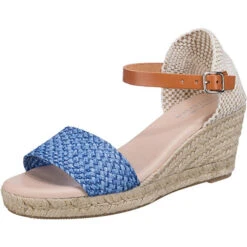 Keilsandaletten - Blau-kombi