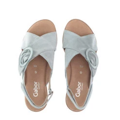 Gabor Comfort Plateau Sandalen Rauleder Grün Plateau-Sandaletten - Grün -Trend Shoe Verkauf 19924222 02