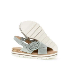 Gabor Comfort Plateau Sandalen Rauleder Grün Plateau-Sandaletten - Grün -Trend Shoe Verkauf 19924222 05