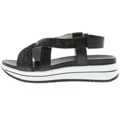 IgI&Co Damen Sandaletten Sandalen Riemen Klettverschluss Slingback Schwarz - Schwarz -Trend Shoe Verkauf 20840265 05