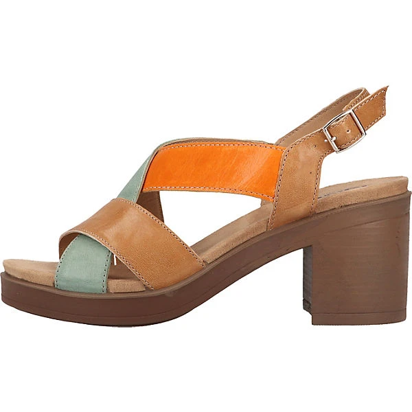 Sandalen Riemchensandaletten - Braun/orange 4 Sandalen Riemchensandaletten - Braun/orange – Bild 2