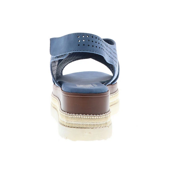 Xti Damen Sandaletten Sandalen Plateau Slingback Blau - Blau 4 Xti Damen Sandaletten Sandalen Plateau Slingback Blau - Blau – Bild 2