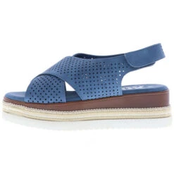 Xti Damen Sandaletten Sandalen Plateau Slingback Blau - Blau 13 Xti Damen Sandaletten Sandalen Plateau Slingback Blau - Blau -Trend Shoe Verkauf 21113202 05