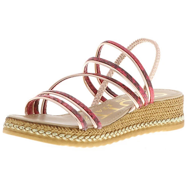 CERUTTI Damen Sandaletten Riemchen Slingback Rot/gold - Rot 3 CERUTTI Damen Sandaletten Riemchen Slingback Rot/gold - Rot