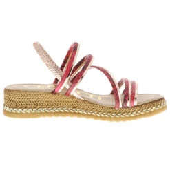 CERUTTI Damen Sandaletten Riemchen Slingback Rot/gold - Rot 14 CERUTTI Damen Sandaletten Riemchen Slingback Rot/gold - Rot -Trend Shoe Verkauf 21410287 06