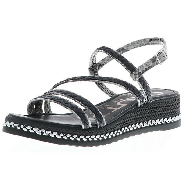 CERUTTI Damen Sandaletten Slingback Schwarz/grau - Schwarz 3 CERUTTI Damen Sandaletten Slingback Schwarz/grau - Schwarz