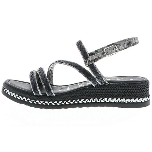 CERUTTI Damen Sandaletten Slingback Schwarz/grau - Schwarz 7 CERUTTI Damen Sandaletten Slingback Schwarz/grau - Schwarz – Bild 5