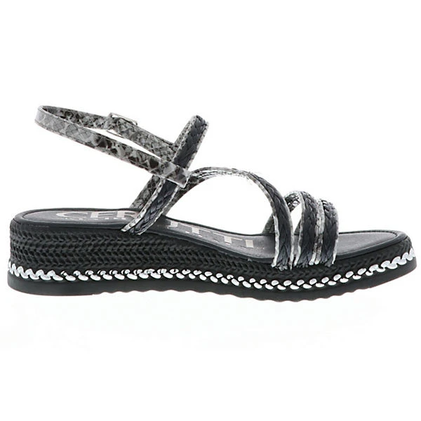 CERUTTI Damen Sandaletten Slingback Schwarz/grau - Schwarz 8 CERUTTI Damen Sandaletten Slingback Schwarz/grau - Schwarz – Bild 6