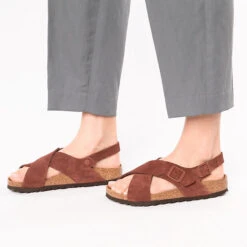 Birkenstock Tulum Weichbettung Veloursleder Riemchensandalen Schmal -Trend Shoe Verkauf 21637069 02