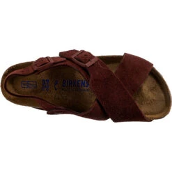 Birkenstock Tulum Weichbettung Veloursleder Riemchensandalen Schmal -Trend Shoe Verkauf 21637069 06