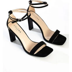 Sandalen Mit Hohem Absatz CORY Schaftsandaletten - Schwarz -Trend Shoe Verkauf 22052818 08