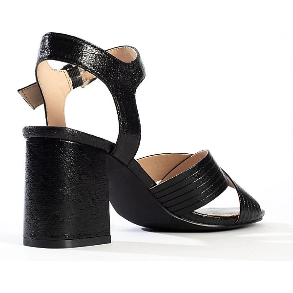 Sandalen Mit Eckigem Absatz CORDELIA Schaftsandaletten - Schwarz 8 Sandalen Mit Eckigem Absatz CORDELIA Schaftsandaletten - Schwarz – Bild 6