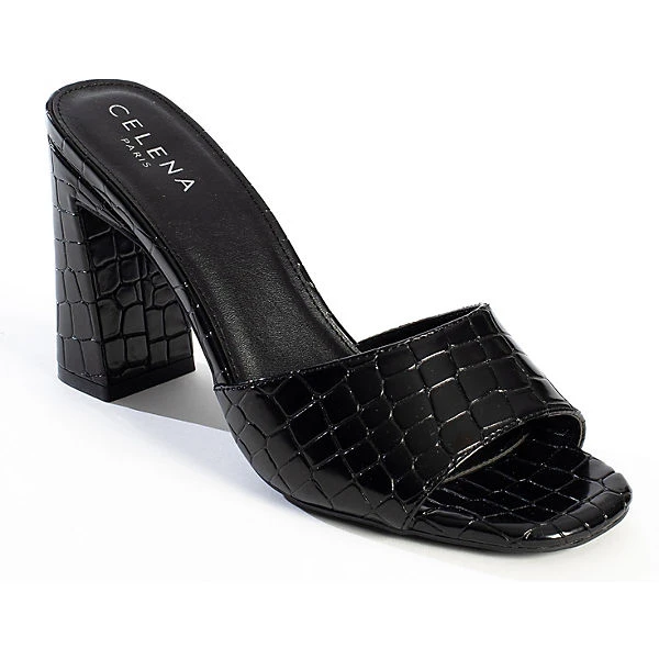 Peeptoe-Heels CHERYL SCHWARZ Schaftsandaletten - Schwarz 4 Peeptoe-Heels CHERYL SCHWARZ Schaftsandaletten - Schwarz – Bild 2