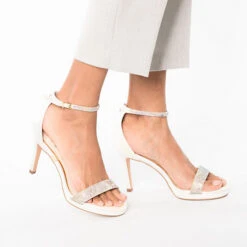 Buffalo Monroe Brautschuhe Riemchensandaletten - Weiß -Trend Shoe Verkauf 22133320 02