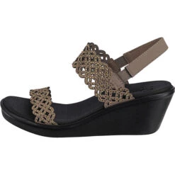 Skechers Rumble On Sassy Dayz Keilsandaletten - Taupe 11 Skechers Rumble On Sassy Dayz Keilsandaletten - Taupe -Trend Shoe Verkauf 22534115 03