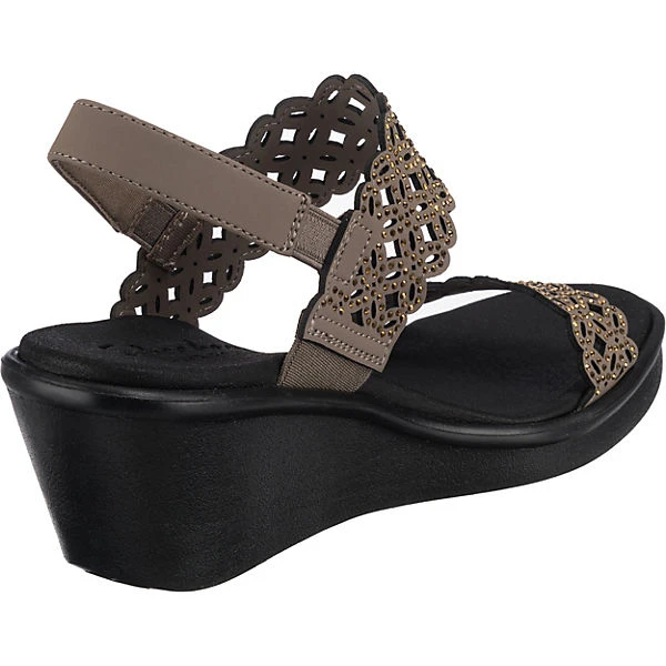 Skechers Rumble On Sassy Dayz Keilsandaletten - Taupe 7 Skechers Rumble On Sassy Dayz Keilsandaletten - Taupe – Bild 5