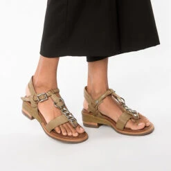 A.S.98 Seoul T-Steg-Sandaletten - Khaki -Trend Shoe Verkauf 22648304 02