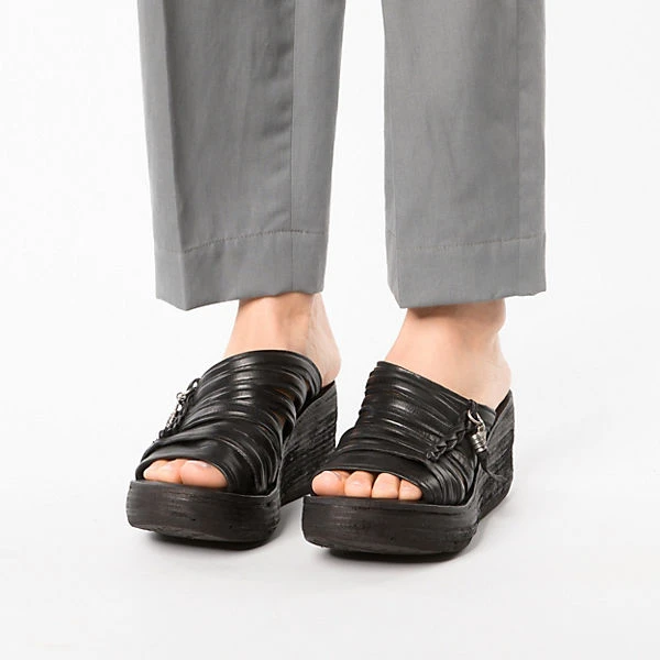 A.S.98 Noa Plateau-Sandaletten - Schwarz 4 A.S.98 Noa Plateau-Sandaletten - Schwarz – Bild 2