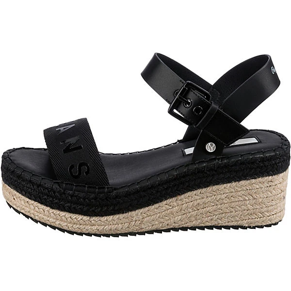 Pepe Jeans Witney Logo Plateau-Sandaletten - Schwarz 4 Pepe Jeans Witney Logo Plateau-Sandaletten - Schwarz – Bild 2