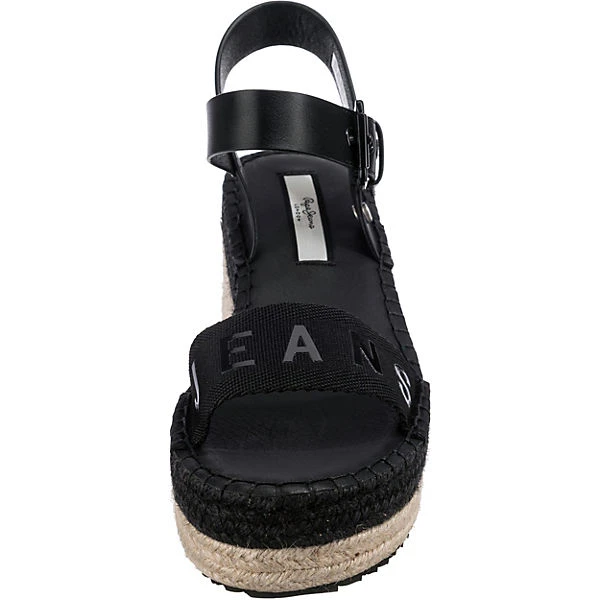 Pepe Jeans Witney Logo Plateau-Sandaletten - Schwarz 5 Pepe Jeans Witney Logo Plateau-Sandaletten - Schwarz – Bild 3