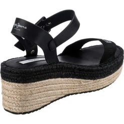 Pepe Jeans Witney Logo Plateau-Sandaletten - Schwarz 11 Pepe Jeans Witney Logo Plateau-Sandaletten - Schwarz -Trend Shoe Verkauf 23077390 05