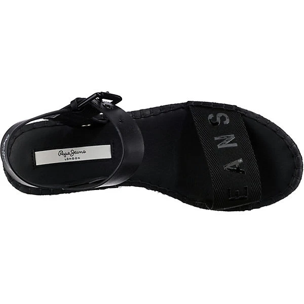 Pepe Jeans Witney Logo Plateau-Sandaletten - Schwarz 7 Pepe Jeans Witney Logo Plateau-Sandaletten - Schwarz – Bild 5
