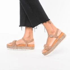 Unisa Copla_ks Plateau-Sandaletten - Taupe 10 Unisa Copla_ks Plateau-Sandaletten - Taupe -Trend Shoe Verkauf 23188249 02