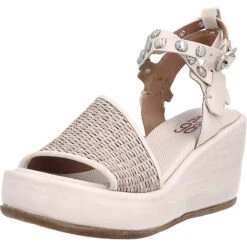 A.S.98 Plateausandale Keilsandaletten - Beige/braun