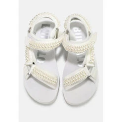 Buffalo Plateausandale SAGE CHAIN Plateau-Sandaletten - Weiß -Trend Shoe Verkauf 25438057 03