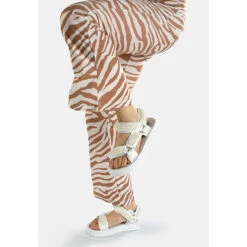 Buffalo Plateausandale SAGE CHAIN Plateau-Sandaletten - Weiß -Trend Shoe Verkauf 25438057 07