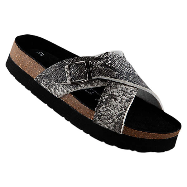 Mela Grau Sandalen Damen Größe 37 - 43 - Grau/schwarz 3 Mela Grau Sandalen Damen Größe 37 - 43 - Grau/schwarz