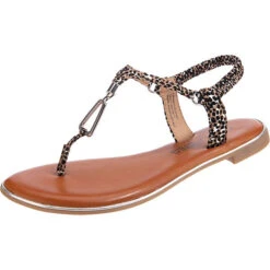 T-Steg-Sandaletten - Braun