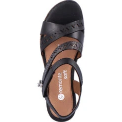 Remonte D3064-01 Keilsandaletten - Schwarz -Trend Shoe Verkauf 28255043 07