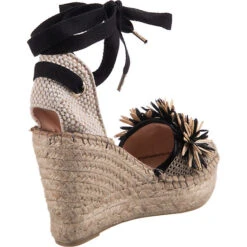 Keilsandaletten - Schwarz/beige -Trend Shoe Verkauf 28838477 05