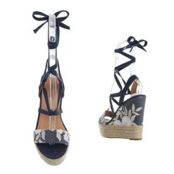 Plateausandaletten Hakenschnürung, Keilabsatz/Wedge, Riemen -Trend Shoe Verkauf 29242523 03