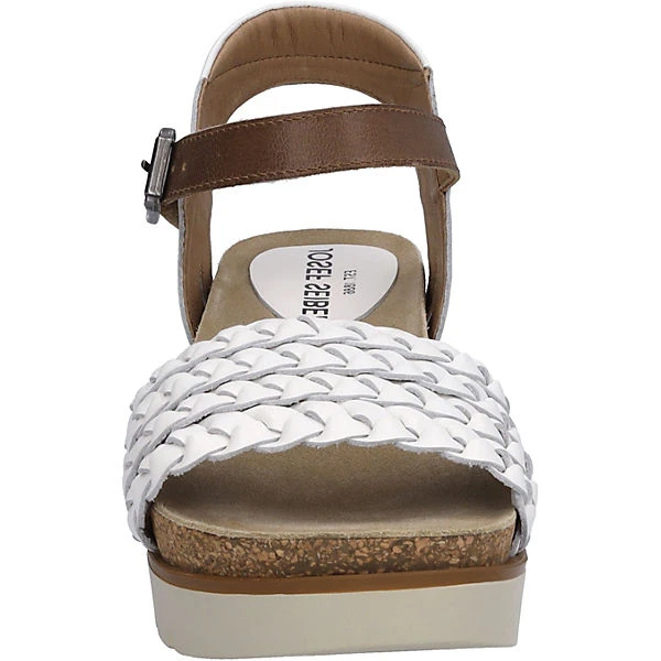 Josef Seibel Sandalen Riemchensandaletten - Braun/weiß 5 Josef Seibel Sandalen Riemchensandaletten - Braun/weiß – Bild 3