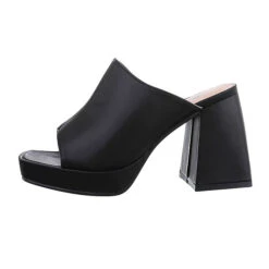 Plateausandaletten , Blockabsatz, Offene Ferse